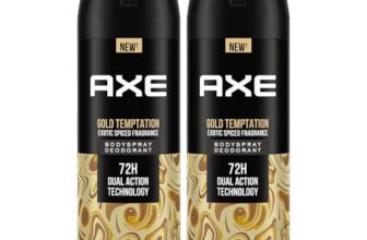 Axe Gold Temptation Long Lasting Deodorant Bodyspray For Men 150 Ml, Pack Of 2